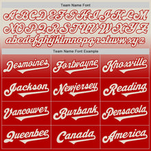 Load image into Gallery viewer, Custom Cream Red Authentic Fade Fashion Baseball Jersey