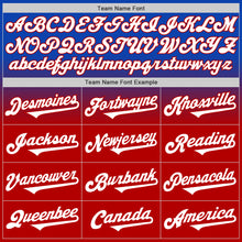 Load image into Gallery viewer, Custom Thunder Blue White-Red Authentic Fade Fashion Baseball Jersey