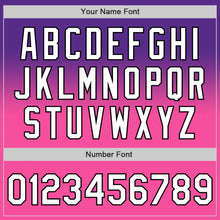 Load image into Gallery viewer, Custom Purple White Pink-Black Authentic Fade Fashion Baseball Jersey