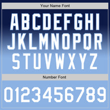 Load image into Gallery viewer, Custom Navy White-Light Blue Authentic Fade Fashion Baseball Jersey