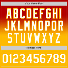 Load image into Gallery viewer, Custom Red White-Gold Authentic Fade Fashion Baseball Jersey