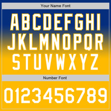 Load image into Gallery viewer, Custom Royal White-Gold Authentic Fade Fashion Baseball Jersey