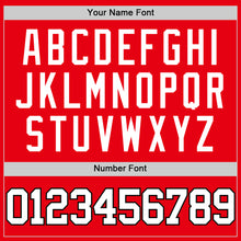 Load image into Gallery viewer, Custom Fire Red White-Black Authentic Basketball Jersey