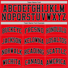 Load image into Gallery viewer, Custom Fire Red Black-Gray Authentic Basketball Jersey