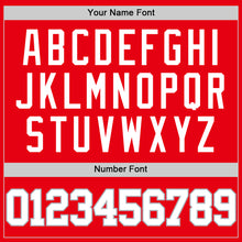 Load image into Gallery viewer, Custom Fire Red White-Gray Authentic Basketball Jersey