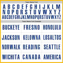 Load image into Gallery viewer, Custom Gold Royal-White Authentic Baseball Jersey