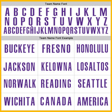 Load image into Gallery viewer, Custom Gold Purple-White Authentic Baseball Jersey