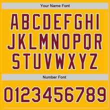 Load image into Gallery viewer, Custom Gold Crimson-White Authentic Baseball Jersey