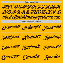 Load image into Gallery viewer, Custom Gold Brown Authentic Throwback Basketball Jersey