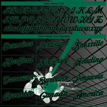 Load image into Gallery viewer, Custom Black Kelly Green 3D Pattern Design Bowling Performance Polo Shirt