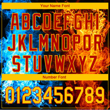 Load image into Gallery viewer, Custom Red Yellow 3D Pattern Design Flame Performance Golf Polo Shirt