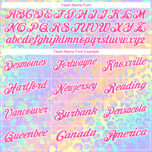 Load image into Gallery viewer, Custom Pink White 3D Pattern Design Leopard Print Performance Golf Polo Shirt