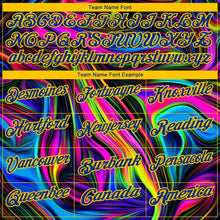 Load image into Gallery viewer, Custom Deep Pink Yellow-Royal 3D Pattern Design Abstract Colorful Psychedelic Fluid Art Performance Golf Polo Shirt