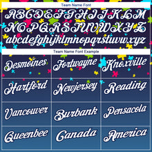 Load image into Gallery viewer, Custom Navy White 3D Pattern Design Autism Awareness Puzzle Pieces Performance Golf Polo Shirt