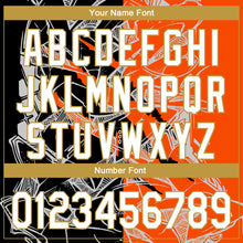 Load image into Gallery viewer, Custom Graffiti Pattern White Orange-Old Gold 3D Scratch Performance Golf Polo Shirt