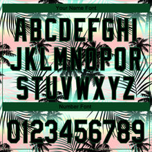 Load image into Gallery viewer, Custom Black Green 3D Pattern Design Tropical Hawaii Palm Leaves Performance Golf Polo Shirt