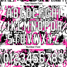 Load image into Gallery viewer, Custom Graffiti Pattern White-Black 3D Performance Golf Polo Shirt