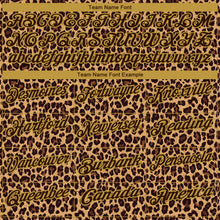 Load image into Gallery viewer, Custom Brown Old Gold 3D Pattern Design Leopard Print Performance Golf Polo Shirt