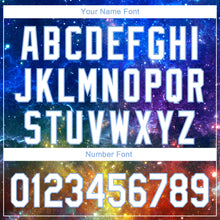 Load image into Gallery viewer, Custom Galactic White-Light Blue 3D Performance Golf Polo Shirt