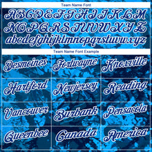 Load image into Gallery viewer, Custom Graffiti Pattern Royal-White 3D Performance Golf Polo Shirt