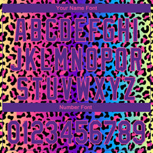 Load image into Gallery viewer, Custom Pink Purple-Black 3D Pattern Design Leopard Print Performance Golf Polo Shirt