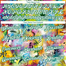 Load image into Gallery viewer, Custom Graffiti Pattern White-Kelly Green 3D Performance Golf Polo Shirt