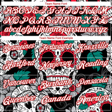 Load image into Gallery viewer, Custom Black White-Red 3D Skull Fashion Performance Golf Polo Shirt