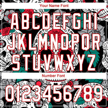 Load image into Gallery viewer, Custom Black White-Red 3D Skull Fashion Performance Golf Polo Shirt