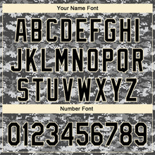 Load image into Gallery viewer, Custom Camo Black-Cream Performance Salute To Service Golf Polo Shirt