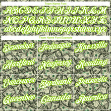 Load image into Gallery viewer, Custom Green White-Neon Green 3D Pattern Design Dollar Performance Golf Polo Shirt