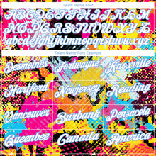 Load image into Gallery viewer, Custom Graffiti Pattern White-Light Blue 3D Bright Psychedelic Performance Golf Polo Shirt