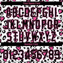 Load image into Gallery viewer, Custom White Black-Pink 3D Pattern Design Leopard Print Performance Golf Polo Shirt