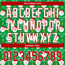 Load image into Gallery viewer, Custom Grass Green Red-White 3D Christmas Performance Golf Polo Shirt