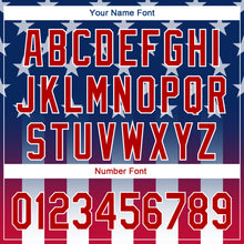 Load image into Gallery viewer, Custom Blue Red-White 3D American Flag Performance Golf Polo Shirt