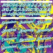 Load image into Gallery viewer, Custom Graffiti Pattern White-Teal 3D Abstract Urban Performance Golf Polo Shirt