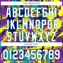 Load image into Gallery viewer, Custom Graffiti Pattern White-Teal 3D Abstract Urban Performance Golf Polo Shirt