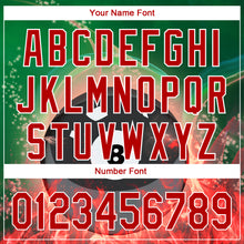 Load image into Gallery viewer, Custom Green Red-White 3D Pattern Design Flame Billiards 8 Ball Performance Polo Shirt