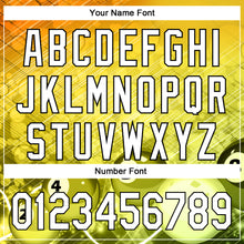 Load image into Gallery viewer, Custom Yellow White-Black 3D Pattern Design Billiards Performance Polo Shirt