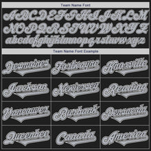 Load image into Gallery viewer, Custom Black Gray-Kelly Green Authentic Gradient Fashion Baseball Jersey