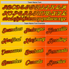 Load image into Gallery viewer, Custom Orange Yellow-Black Gradient Fashion Performance T-Shirt