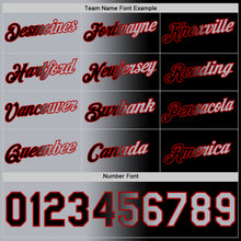 Load image into Gallery viewer, Custom Black Gray-Red Gradient Fashion Performance T-Shirt