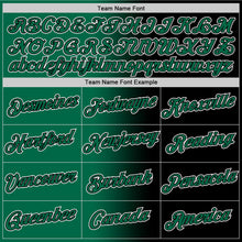 Load image into Gallery viewer, Custom Black Kelly Green-White Gradient Fashion Performance T-Shirt