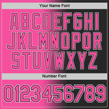 Load image into Gallery viewer, Custom Black Pink-White Gradient Fashion Performance T-Shirt