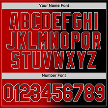 Load image into Gallery viewer, Custom Black Red-White Gradient Fashion Performance T-Shirt