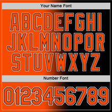 Load image into Gallery viewer, Custom Black Orange-White Gradient Fashion Performance T-Shirt