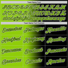 Load image into Gallery viewer, Custom Black Neon Green-White Gradient Fashion Performance T-Shirt