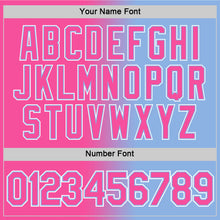 Load image into Gallery viewer, Custom Light Blue Pink-White Gradient Fashion Performance T-Shirt