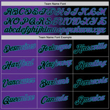 Load image into Gallery viewer, Custom Black Purple-Teal Gradient Fashion Performance T-Shirt