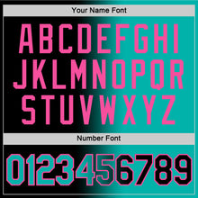 Load image into Gallery viewer, Custom Black Aqua-Pink Gradient Fashion Performance T-Shirt