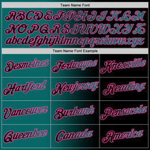 Load image into Gallery viewer, Custom Black Teal-Pink Gradient Fashion Performance T-Shirt